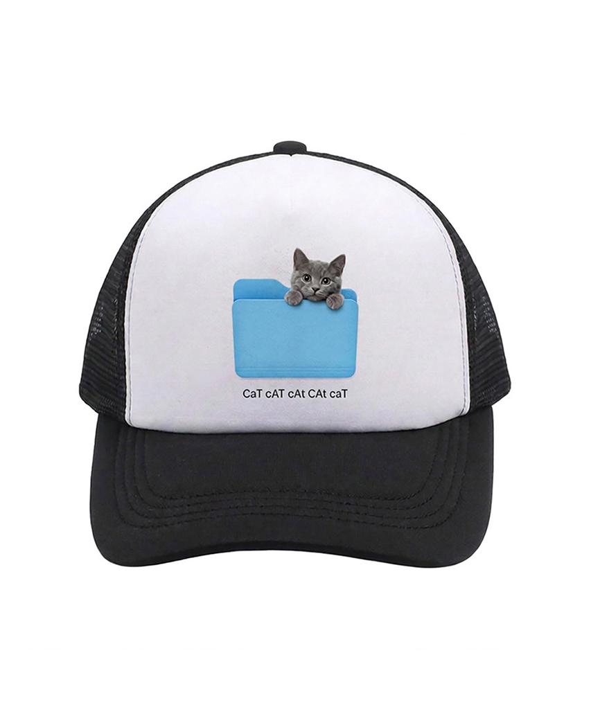 Eolaiteuaenggeul Cat Folder Trucker Cap (2 Colors)