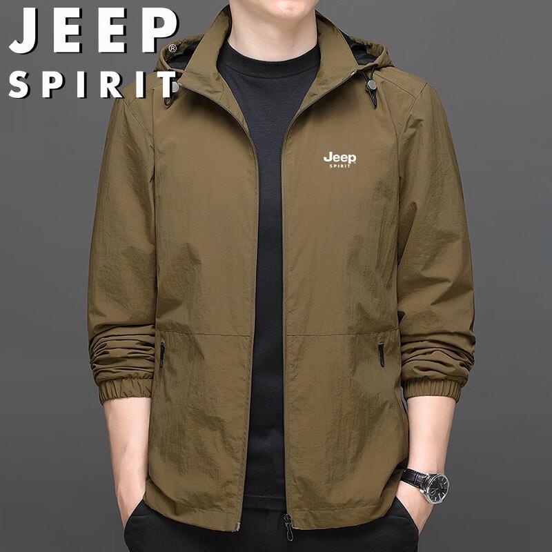 JEEP SPIRIT Men's Hooded Lightweight Casual Jacket