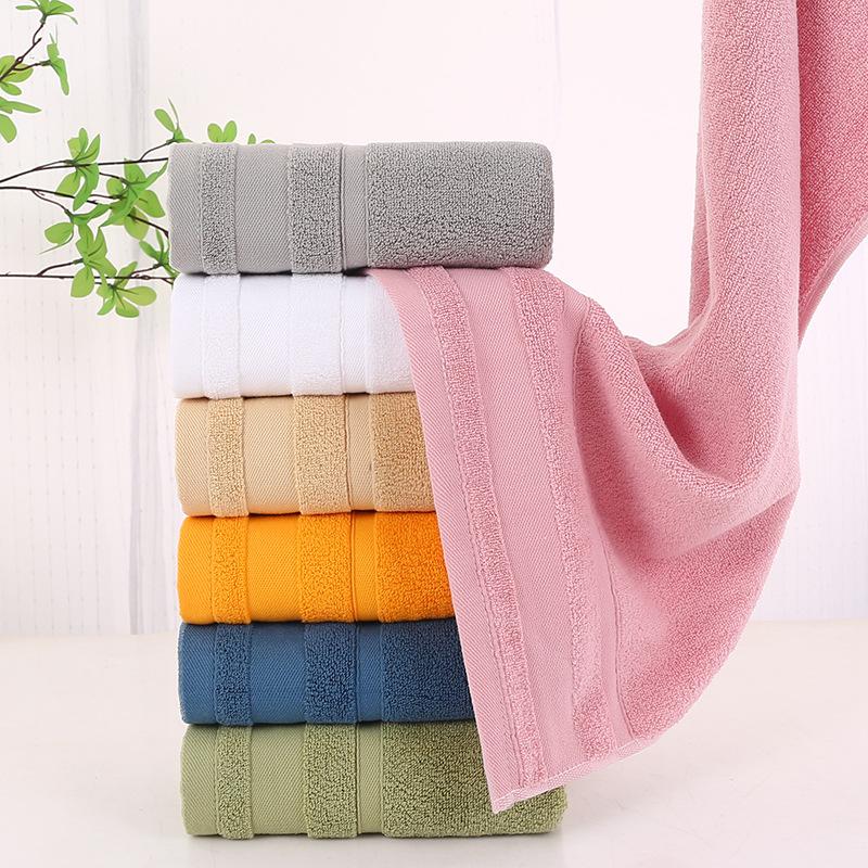 Pure Cotton Towel Plain Double Satin Face Wash Household Soft Dark Face Towel Men and Women Soft 32 Strands Towel