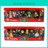 Six Piece Super Mario Bros Action Figure Toys Set Featuring Luigi Yoshi And Mushroom Collectibles For Kids