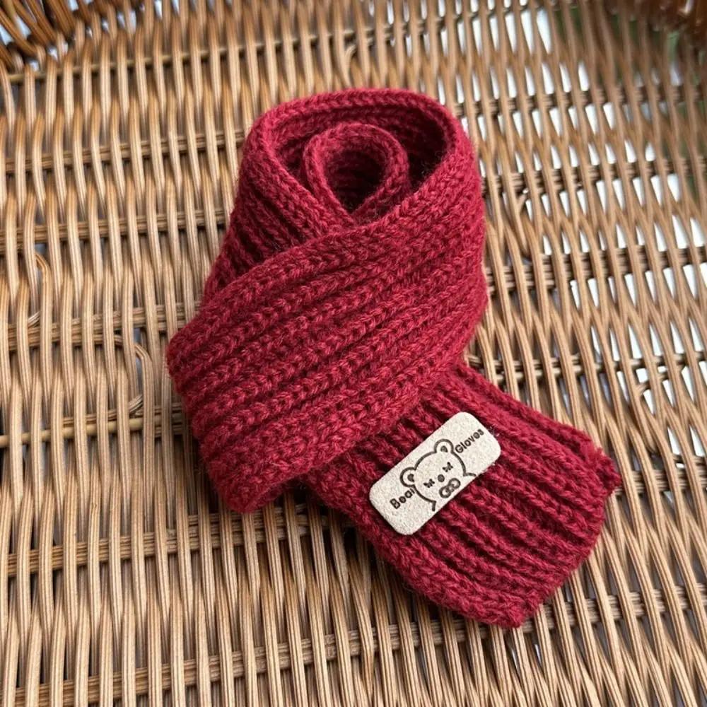 Fashion Multicolor Doll Scarf 20Cm Cotton Doll Small Knitted Scarf Little Bear Scarves Casual Wear Doll Accessories Kids Present Plaything