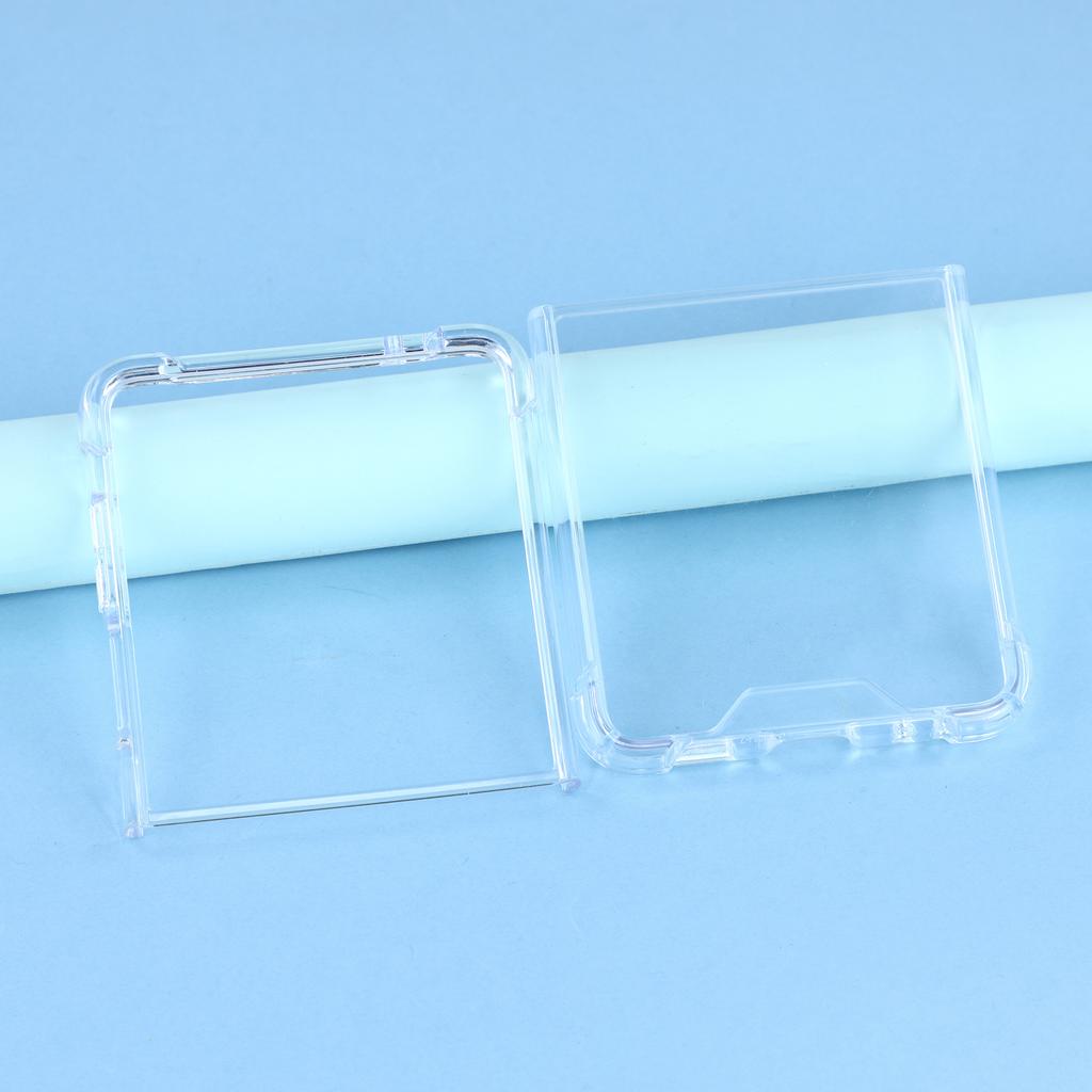For Samsung Galaxy Z Flip7 5G Phone Case TPU+Acrylic 1.5mm Shockproof Clear Back Cover