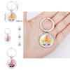 New Crown Unicorn Time Gem Simple Pendant Keychain Bag Charm Zinc Alloy