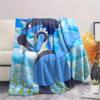 Lucario  Print Flannel Blanket, High quality Comfortable for All Seasons, Home Decor, Warmth and Comfort