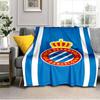 Real Sociedad Logo Ontwerp Deken Outdoor Flanellen Deken voor Kamperen, Wandelen, Tuinfeesten, Picknick Benodigdheden, cadeau voor familie en vrienden