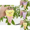 Adorable Cute Plush Ice Cream Butter Bear Keychain Doll Pendant Soft Stuffed Toy