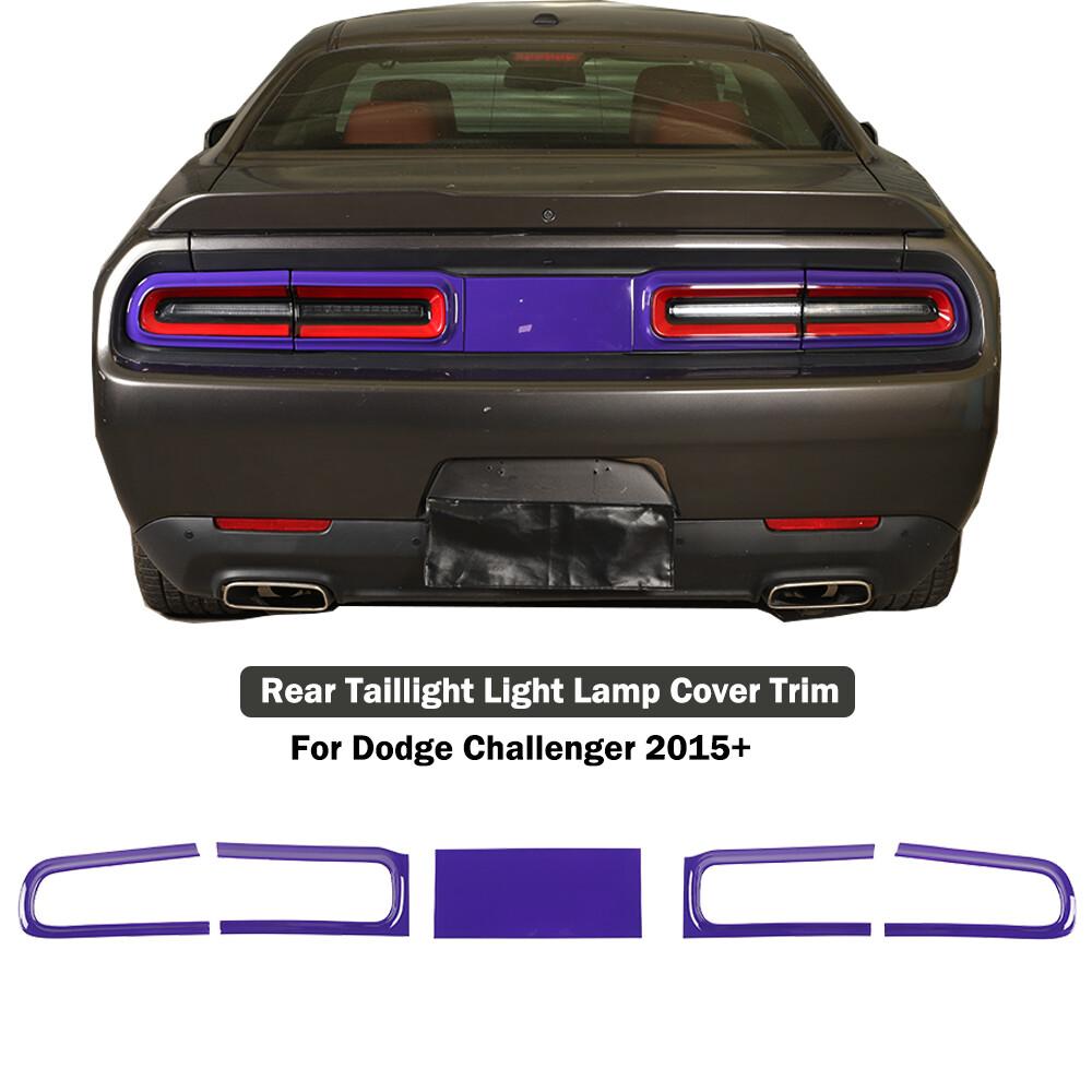 Rear Taillight Lamp Cover Trim Decor Accessories for Dodge Challenger 15+ Purple