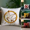The H-Hunger Games Pillow Case Plush Fabric Soft Double Sided Print Sofa Cushion Cover Throw Pillow Covers