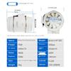 3''4''5''6'' Exhaust Fan Silent Inline Pipe Duct Fan Bathroom Extractor Ventilation Kitchen Toilet Wall Air Clean Ventilator