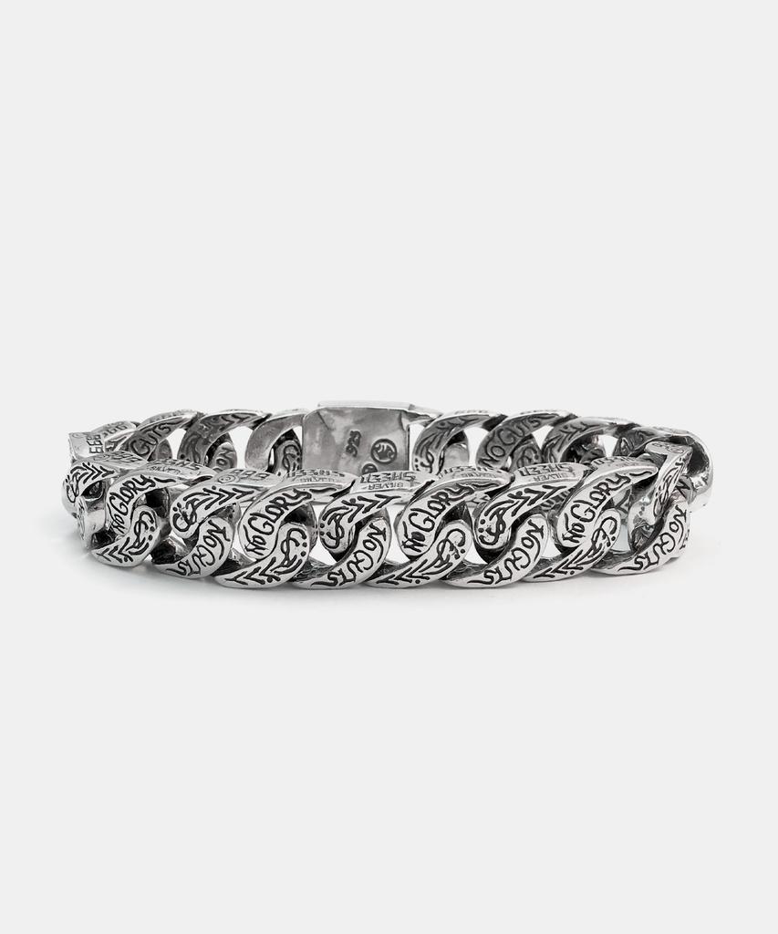 Sheen666 No Things No Glory Silver Bracelet