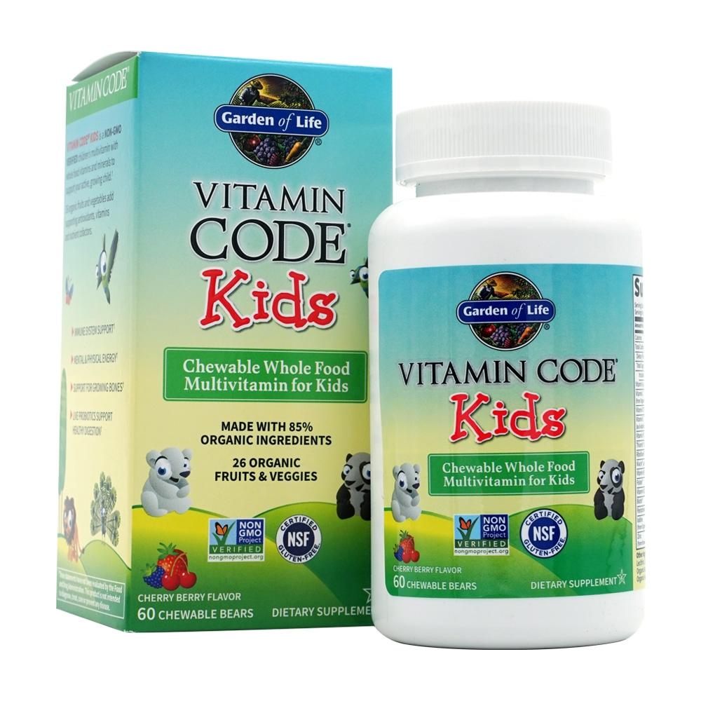 

Vitamin Code Kids Whole Food Multivitamin, 60 жувальних ведмедиків