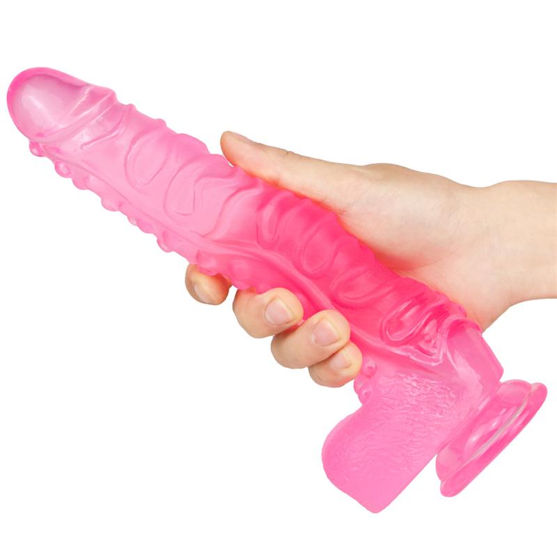 Female Artificial Dildo Crystal Transparent Dildo Adult Masturbator