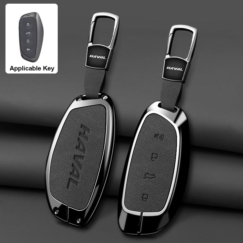

Car Zinc Alloy Leather Key Case Cover For Great Wall Haval H6 H9 H2 M6 Cool Dog Plus Owl Dragon Max F7 F7X F7H H8 H3