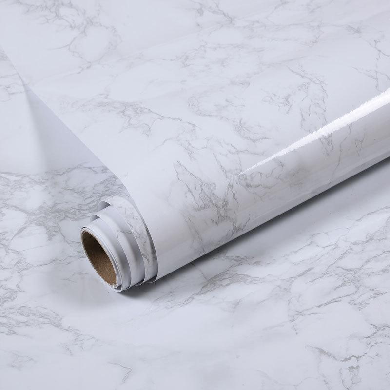

Водонепроницаемые самоклеящиеся наклейки с мраморным узором для столов и обеденных столов Gray marble