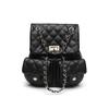Small-scale Design Diamond-patterned Chain Shoulder Bag - Large Capacity, Fashionable Student and Casual Backpack