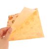 50Pcs Cute Cartoon Square Wax Paper Sandwiches Burgers Fries Fried Wrappers Bags Waxed Paper Baking Paper Food Packing Pouches