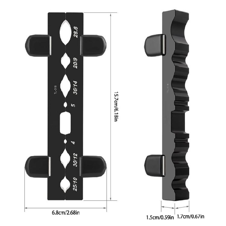 Road Bike Spindles Vises Insert Magnetic Clamp Holder Aluminum Alloys Vises Insert Jaw Bicycles Benches Vises Jaw Pad