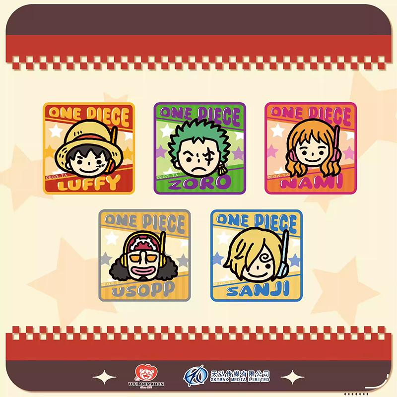 1pc Official Licensed One Piece Egghead Chibi Square Pin Badge Blind Box with Hidden Style,Perfect Surprise Gift for Friends.