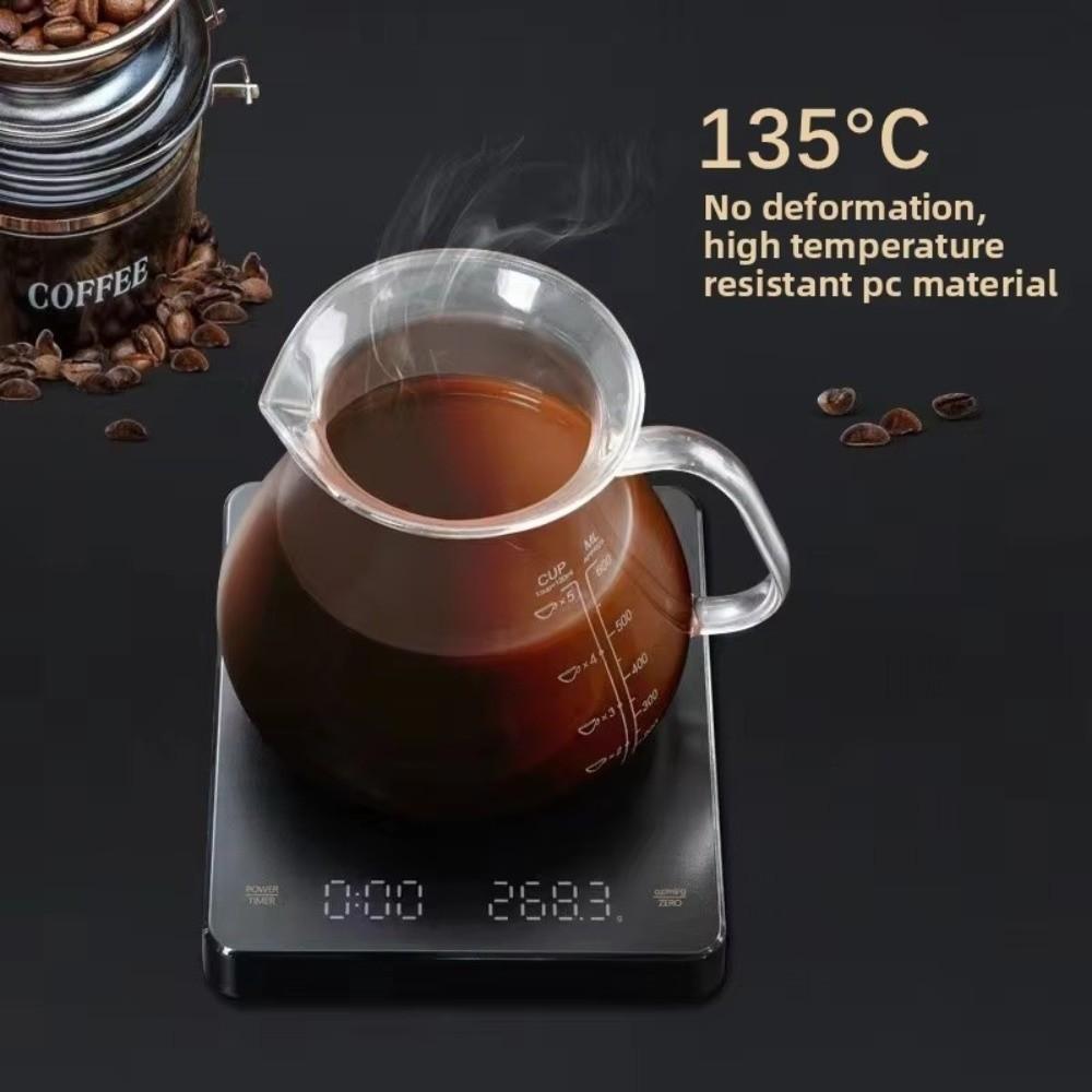 LED Screen Pour Over Drip Scale 3kg/0.1g Kitchen Scale Smart Coffee Scale Pour Over Brewing