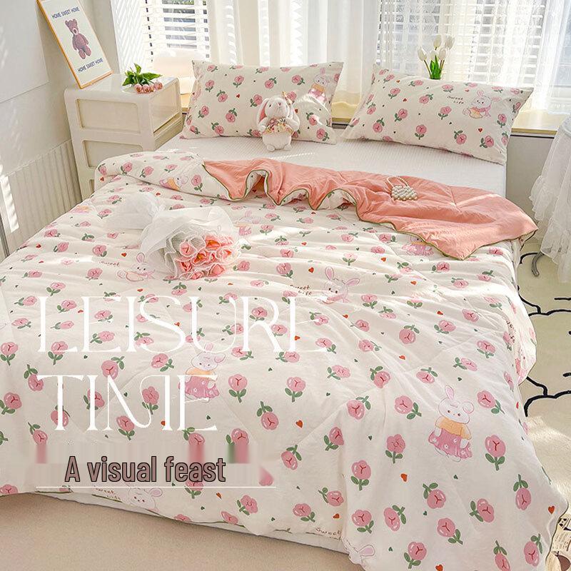 Washable Cartoon Fiber Summer Quilt