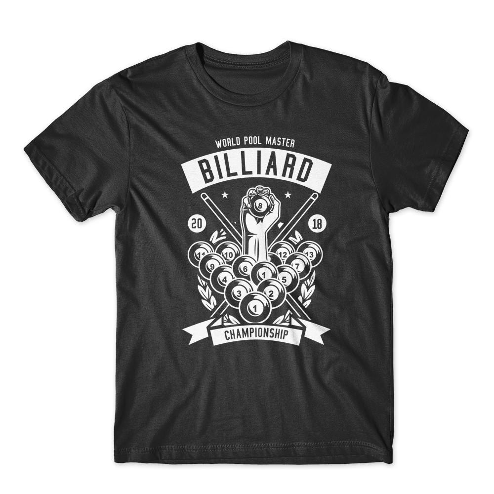 Billiard Championship T-Shirt 100% Cotton Premium Tee New