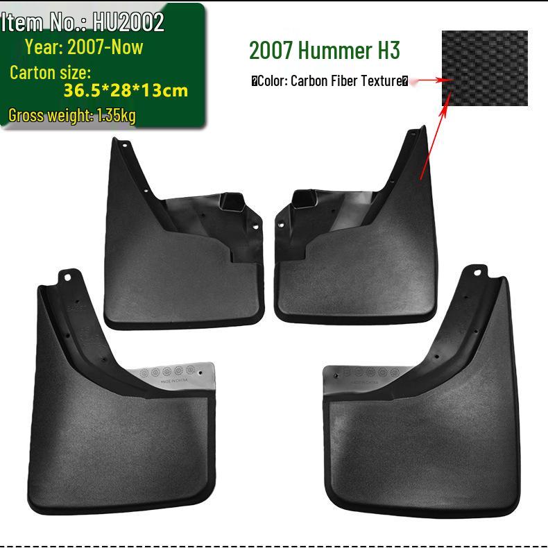 Hummer Fender Skin for 2007-2024 H2, H3, EV Pickup Truck Customization