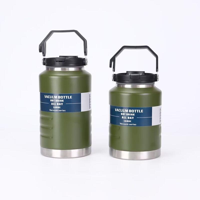 Changqi Portable Stainless Steel Insulated Bottle & Ice Bucket with Handle
