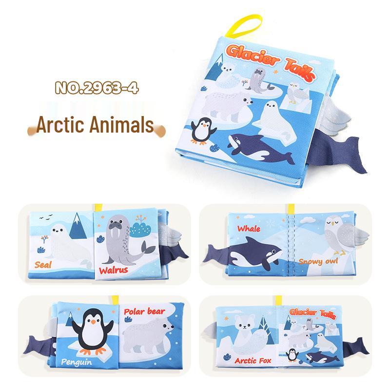 Sea Animals Baby Cloth Book: Tear-Resistant Early Education Toy for Multiple Cognition