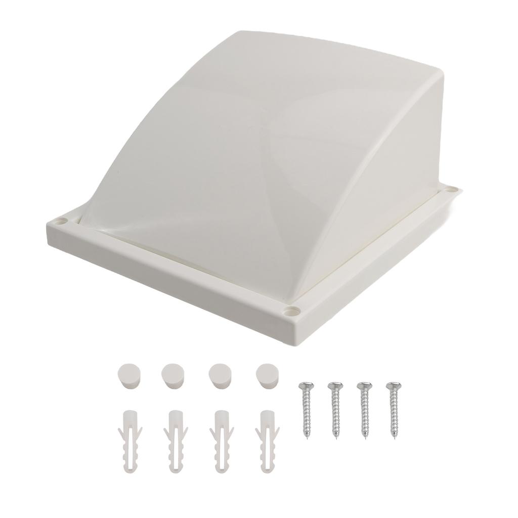 ABS Exhaust Hood ABS Exterior Wall Ventilation Grille Efficient Airflow Control Flange And Filter Design Convenient Insertion