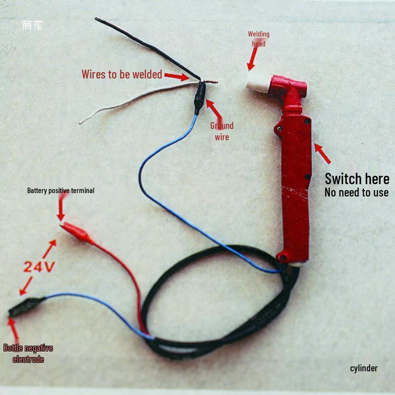 12V/24V Universal Electric Solderless DC Welding Gun with Aluminum Wire Compatibility