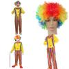 Men Killer Clown Costume For Halloween Parties Soft And Comfortable Jumpsuit**