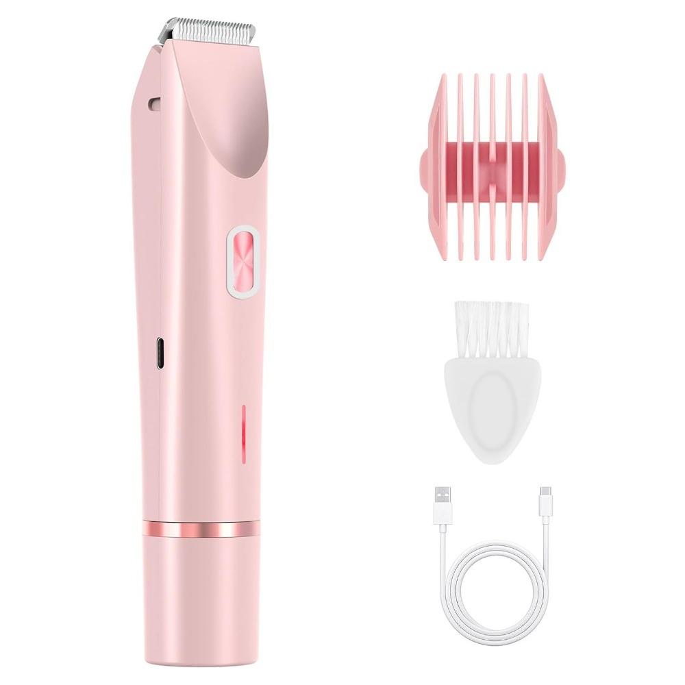 Double-headed Women's Hair Shaver 2 In 1 Private Parts Trimmer Electric Hair Remover  Eyebrows