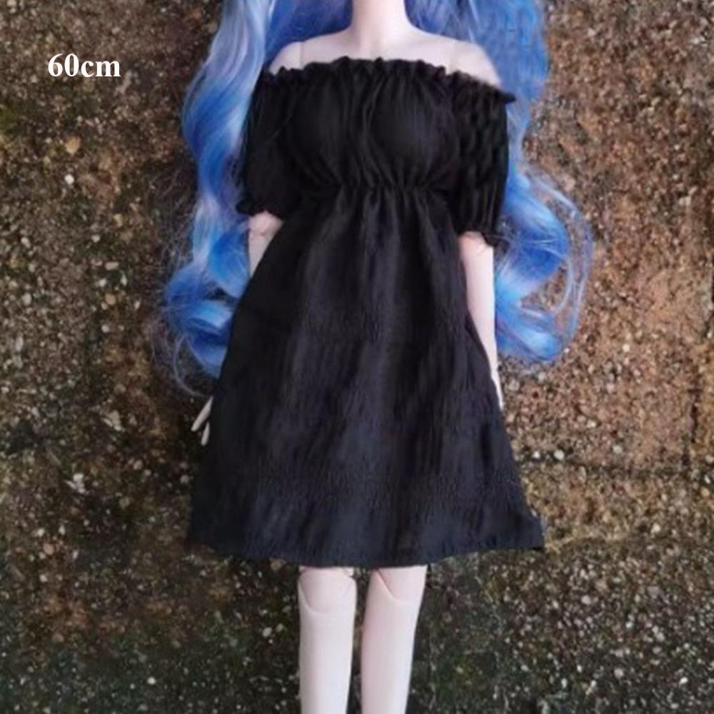 

Fashion Doll s Dresses Clothes Dress Up Skirt for 1/3 1/4 1/6 Bjd 30/45/60cm Dolls Girl Toys Black 60cm
