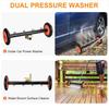 2in1 Road Bars and 90 Degree Bar High Pressure Car Chassis Washer Brush Ground Cleaning Floor Washing Wheel with 2 Straight