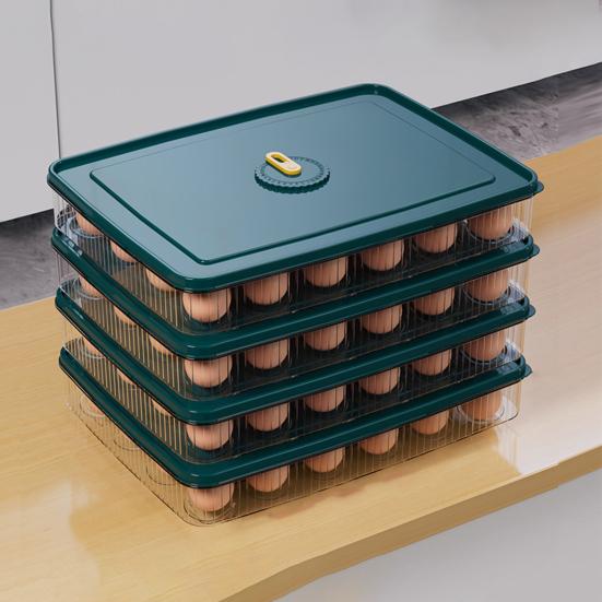 Zásobník na vejce Úložný box na vejce Potravinářský BPA Free Velkokapacitní Transparentní Design Stohovatelný Lednička Úložný box na vejce s víkem