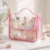 Large Capacity Travel Toiletry Bag Transparent Multi-function Clear Handbag Waterproof PVC Makeup Cosmetics Bag Travel Use