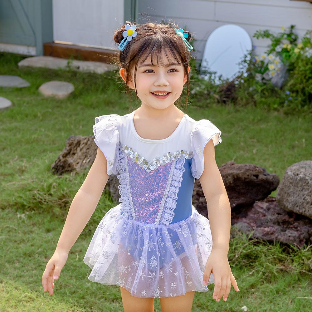 2025 Quick-Dry Korean One-Piece Swimsuit for Girls – Cute, Fashionable Skirt Style