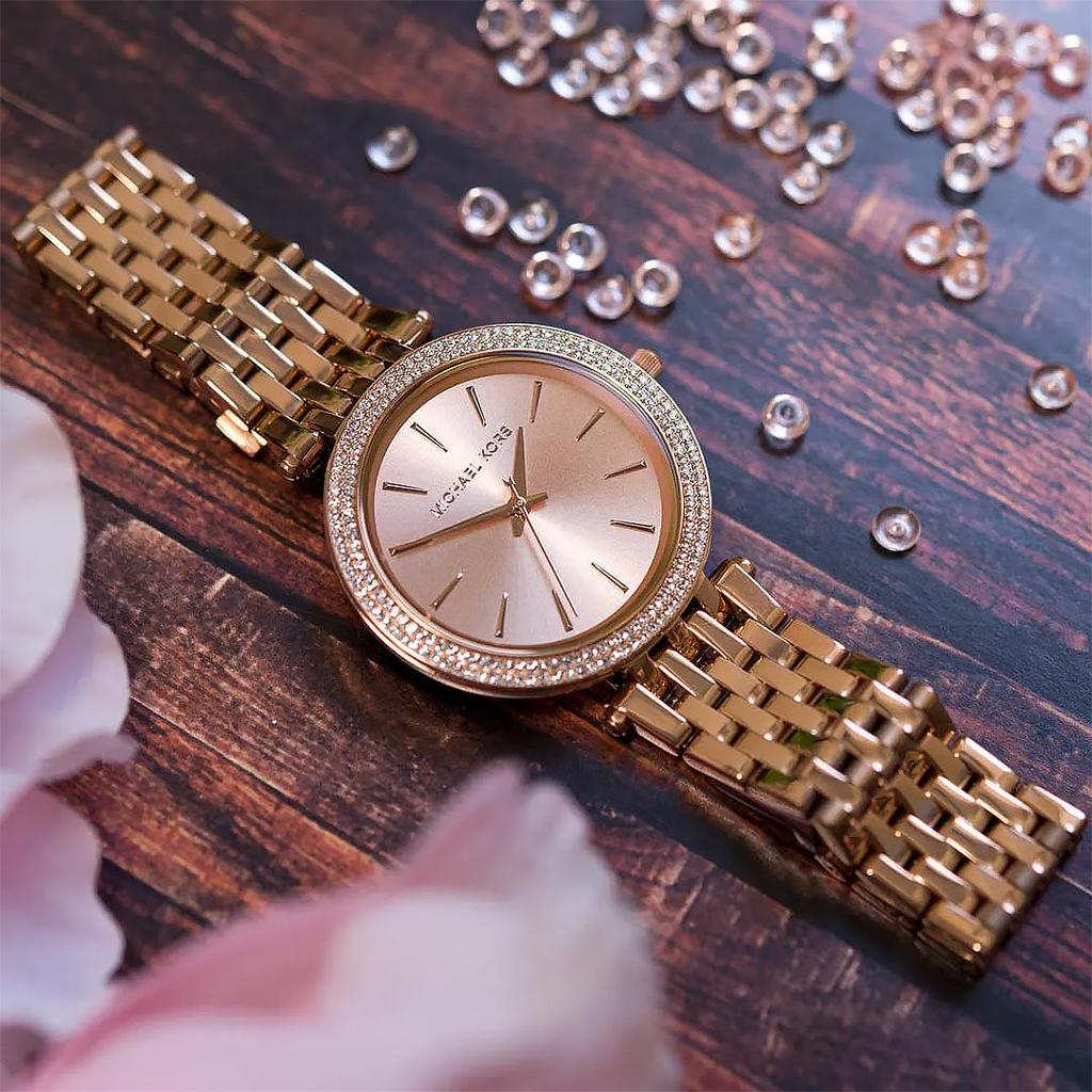 Michael Kors MK3192 Darci Dreizeiger-Damenuhr in Roségold