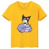 Sanrio Family CUTE Kurumi Cute Printed Childrens TShirt Roundneck Pure Cotton Family Clothing for Parents and Children