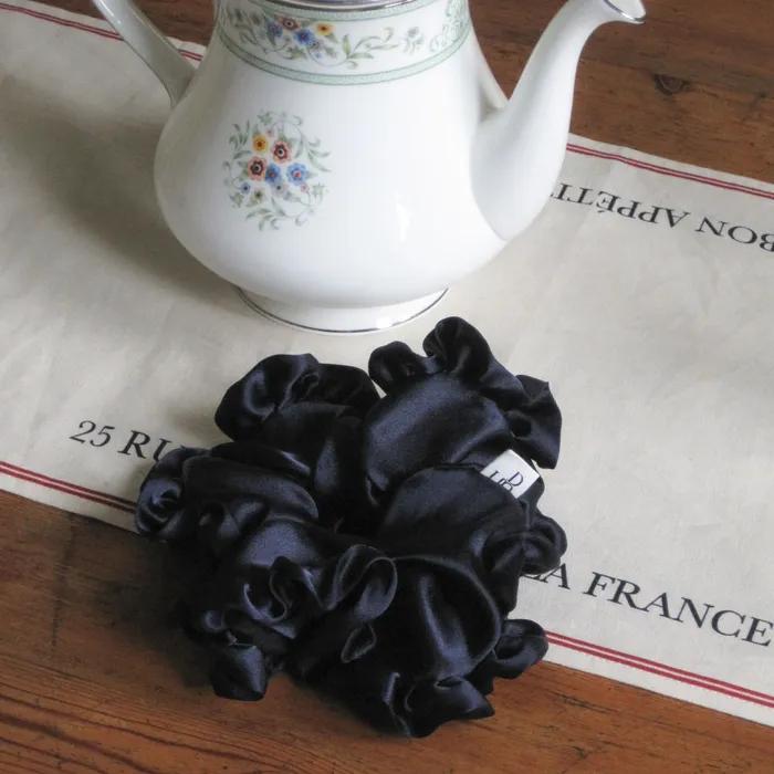 After Frill Scrunchie (Navy)