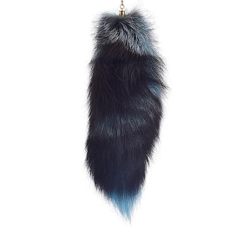 Long Animal Tail Keychain Key Holder with Keychain Clip, Plush Tail Charm Keychain Purse Bag Charm Keychain Pendant