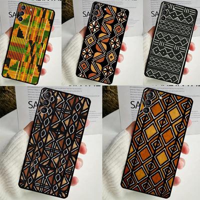 Etui z nadrukiem afrykańskiego wosku do Samsung Galaxy S24 Ultra S22 Plus S20 S21 FE S8 S9 S10 Note 10 20 S23 Ultra