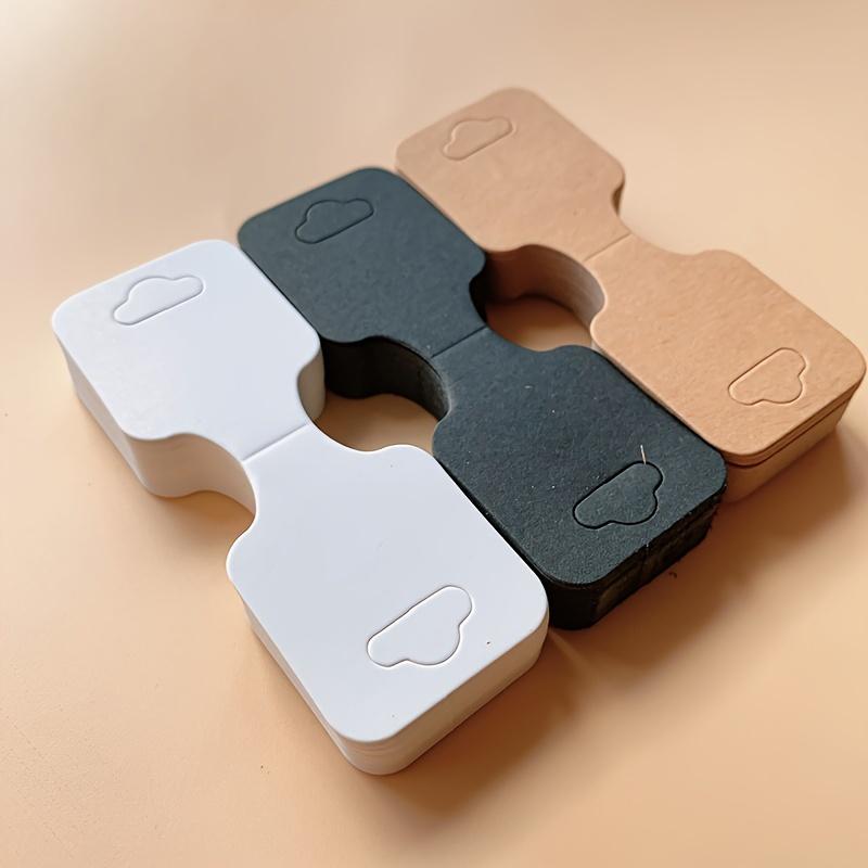 50pcs Blank Kraft Paper Jewelry Display Cards for Bracelets, Necklaces, Keychains and Earrings DIY Jewelry Making Display & Packaging Supplies