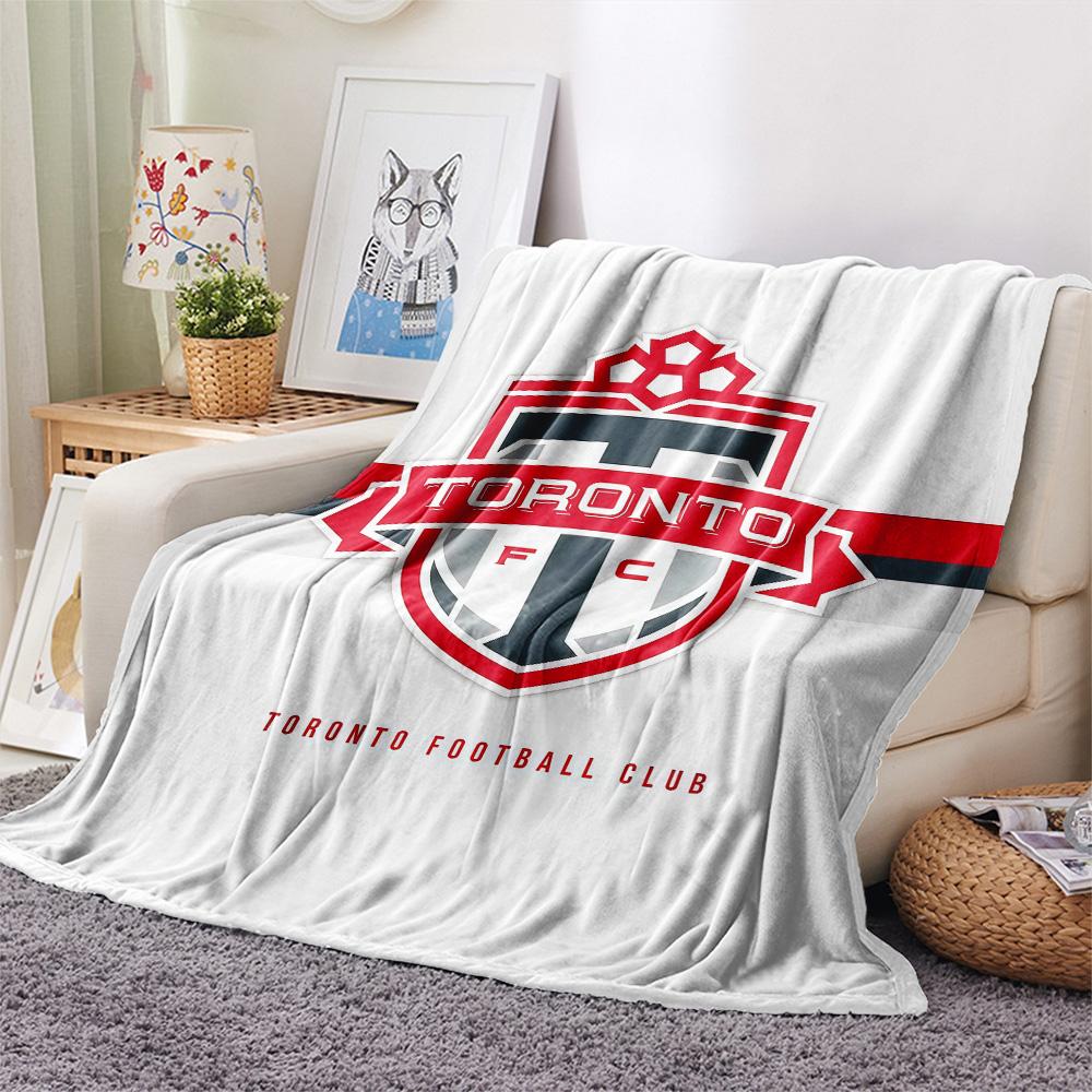 Toronto Football Club Flannel Blanket, High quality Comfortable for All Seasons, Home Decor, Warmth and Comfort