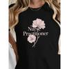 Women's Nurse Practitioner Print Short Sleeve Crew Neck Summer Casual Tee