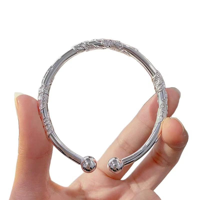 Горячий Стиль Цветущие Цветы Серебряный Filigree Браслет Alloy