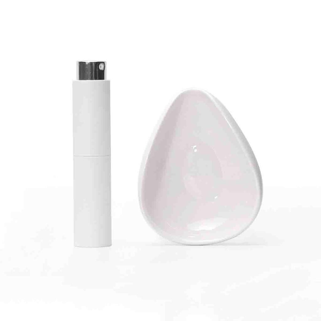 Leeseph Coffee Bean Dosing Cup & Spray Bottle Kit for Bar, Static Reduction Ceramic Single Dose Tray, Barista Accessories Set