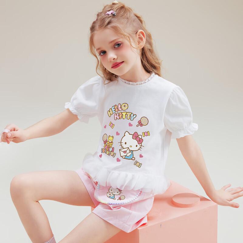 Hello Kitty Girls' Summer T-shirt & Shorts Set (2026)