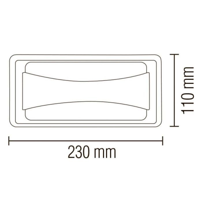 Hublot SUSAM gris à LED 12W IP65 4200K