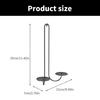 Black Metal Candle Sconces Double Armed Wall Mounted Iron Candle Holders Candlestick for Romance Living Room Decoration